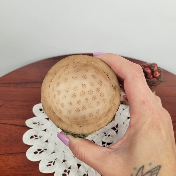 Vintage A. Richesco Corp‎ Resin 3D Autum Harvest Trinket Box 1980s - Picture 6 of 15